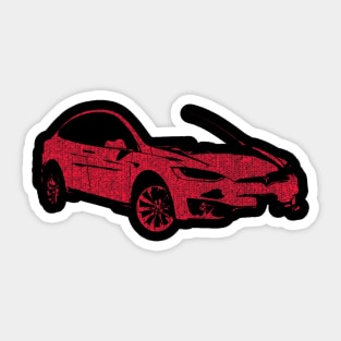 Tesla model x Sticker